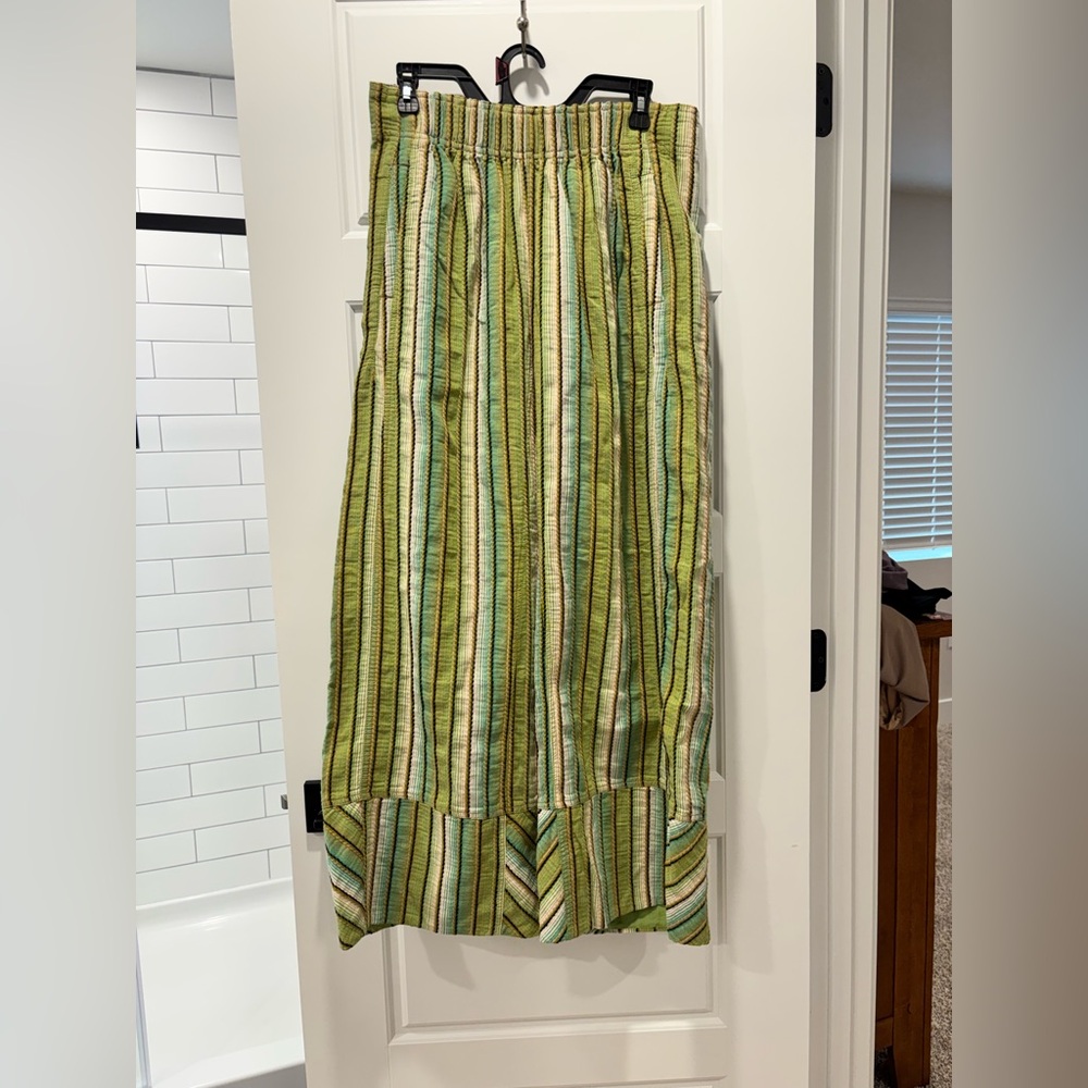Free People Days End Striped Wide-Leg Pants - Picture 3 of 9